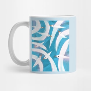 Whale and Gulls Mug